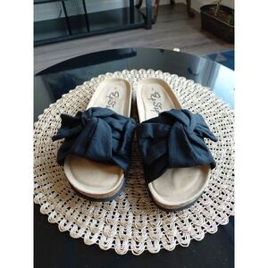 PepStep Slide Sandals for Women Dressy Summer Casual, Cute Bow Tie... Size 9